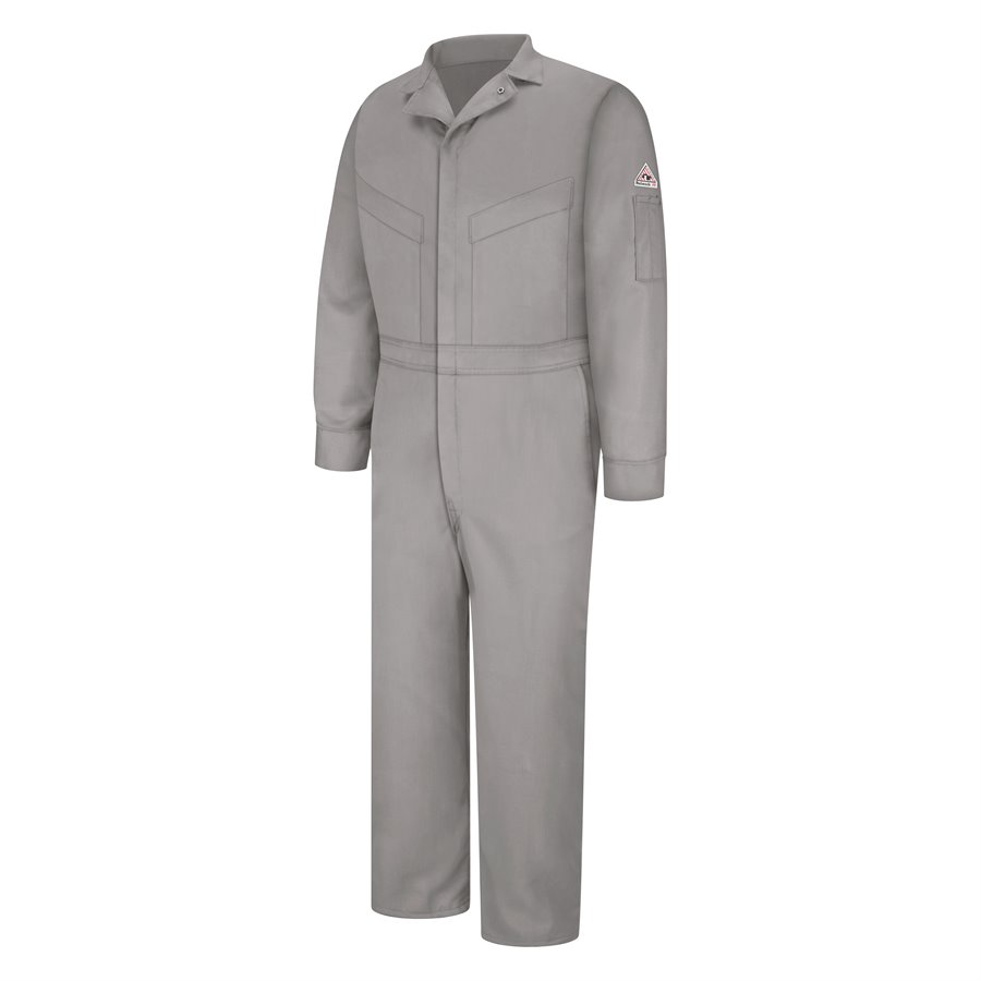 ブルコ/OVERALL(LIGHT GRAY)L. Lapco Men's 6oz Flame Resistant Grey Deluxe Coverall | GOCD6GY