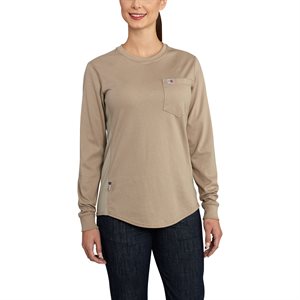 Carhartt FR Ladies 6.75 oz. Force Cotton T-Shirt w / Pocket