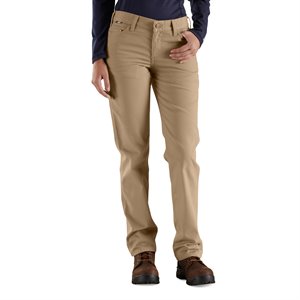 Carhartt FR Ladies 9 oz. Rugged Flex Canvas Pant