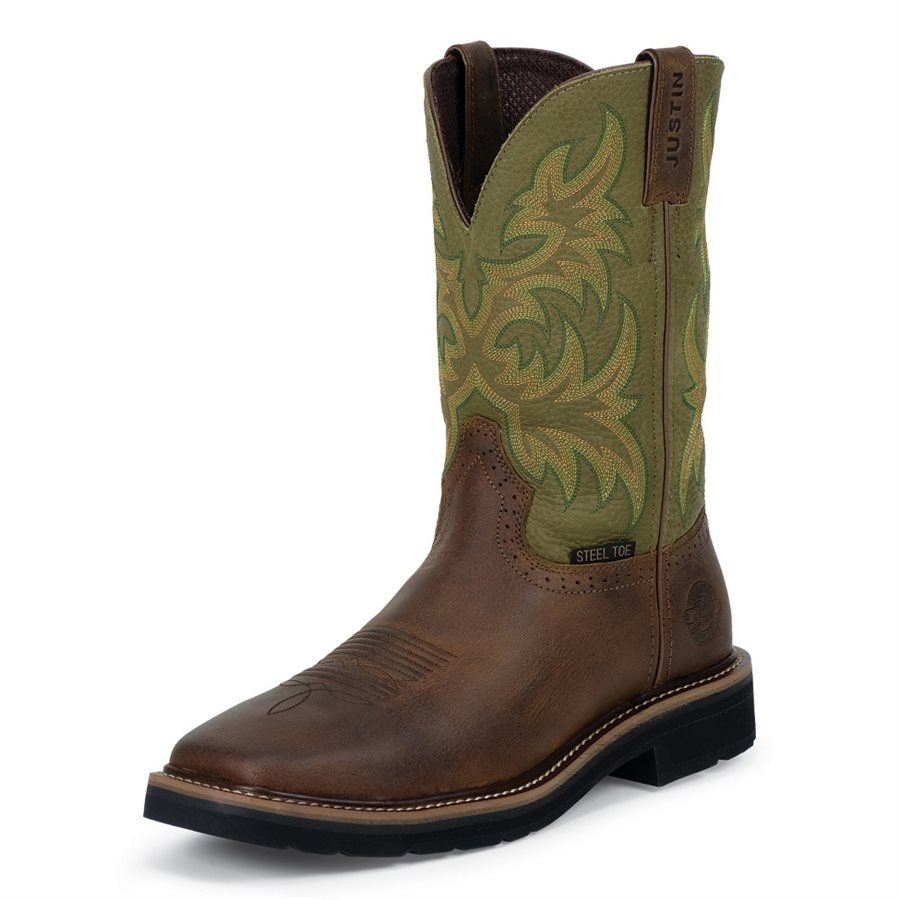 justin deerskin boots