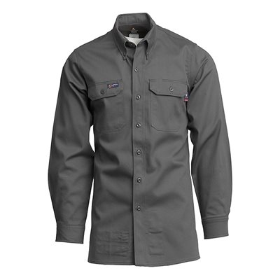 Lapco FR Heavy-Duty Welder's Shirt - 100% Cotton Denim, Size 20 Large - View #9