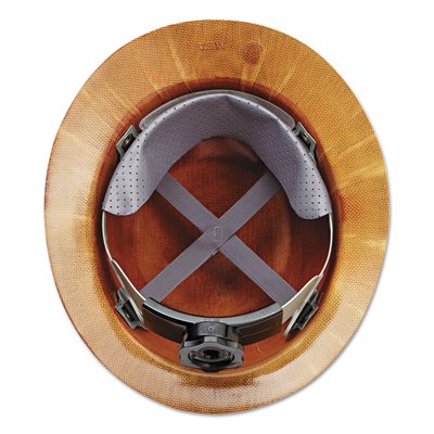 TrueCrest HDPE Dark Tan Full Brim Hard Hat – Fas-Trac Suspension, ANSI Z89.1-2014 Compliant