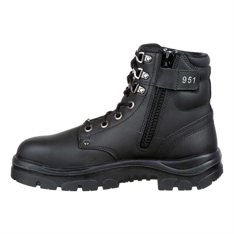 Portland HighLeg Work Boot With Safety Steel Toe Cap Steel Blue