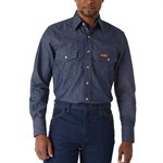 Wrangler FR Long Sleeve Denim Work Shirt
