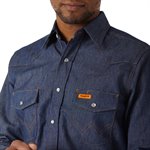 Wrangler FR Long Sleeve Denim Work Shirt